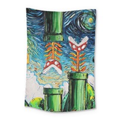 Game Starry Night Doctor Who Van Gogh Parody Small Tapestry by Sarkoni