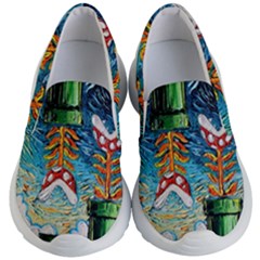 Game Starry Night Doctor Who Van Gogh Parody Kids Lightweight Slip Ons by Sarkoni