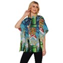 Game Starry Night Doctor Who Van Gogh Parody Women s Batwing Button Up Shirt View2