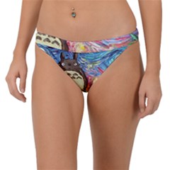 Cartoon Starry Night Art Van Gogh Parody Band Bikini Bottoms by Sarkoni