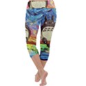 Cartoon Starry Night Art Van Gogh Parody Capri Yoga Leggings View4