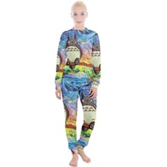 Cartoon Starry Night Art Van Gogh Parody Women s Lounge Set by Sarkoni