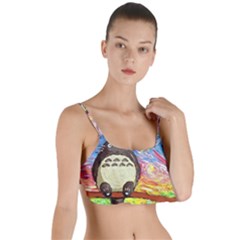 Cartoon Starry Night Art Van Gogh Parody Layered Top Bikini Top  by Sarkoni