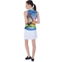 Cartoon Starry Night Art Van Gogh Parody Women s Sleeveless Polo T-Shirt View2