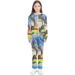 Cartoon Starry Night Art Van Gogh Parody Kids  Tracksuit by Sarkoni