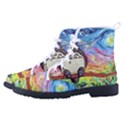 Cartoon Starry Night Art Van Gogh Parody Kid s High-Top Canvas Sneakers View2