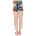 Cartoon Starry Night Vincent Van Gogh Kids  Sports Shorts View2