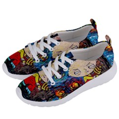 Cartoon Starry Night Vincent Van Gogh Women s Lightweight Sports Shoes by Sarkoni