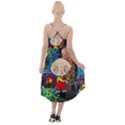 Cartoon Starry Night Vincent Van Gogh High-Low Halter Chiffon Dress  View2