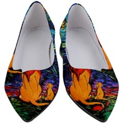 Lion Art Starry Night Van Gogh Women s Block Heels  by Sarkoni