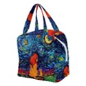 Lion Art Starry Night Van Gogh Boxy Hand Bag View2