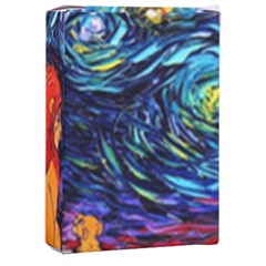 Lion Art Starry Night Van Gogh Playing Cards Single Design (rectangle) With Custom Box by Sarkoni