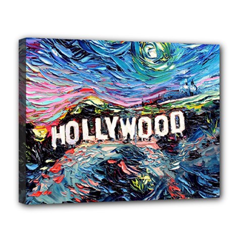 Hollywood Art Starry Night Van Gogh Canvas 14  X 11  (stretched) by Sarkoni