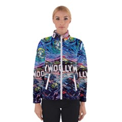 Hollywood Art Starry Night Van Gogh Women s Bomber Jacket by Sarkoni