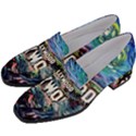 Hollywood Art Starry Night Van Gogh Women s Chunky Heel Loafers View2