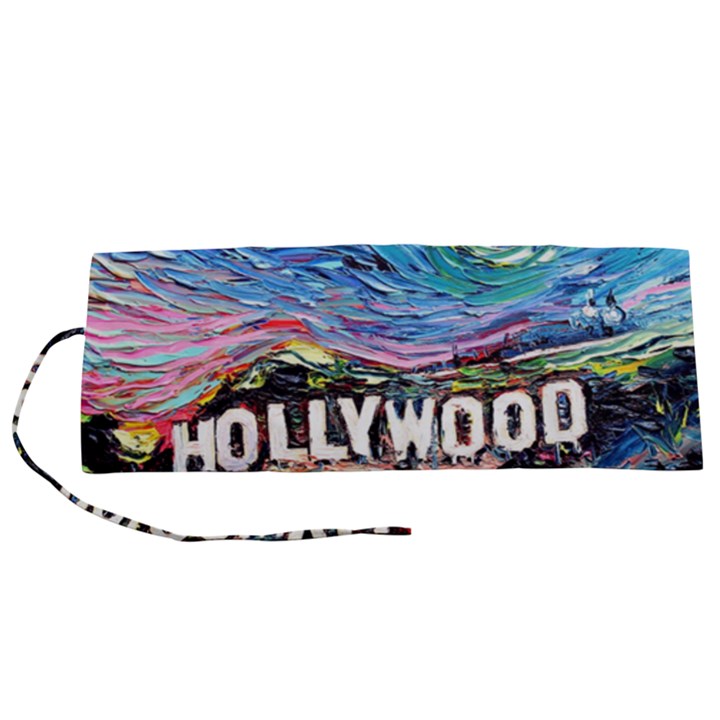 Hollywood Art Starry Night Van Gogh Roll Up Canvas Pencil Holder (S)