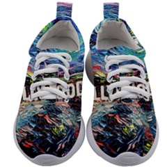 Hollywood Art Starry Night Van Gogh Kids Athletic Shoes by Sarkoni