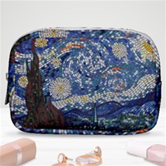 Mosaic Art Vincent Van Gogh s Starry Night Make Up Pouch (small) by Sarkoni