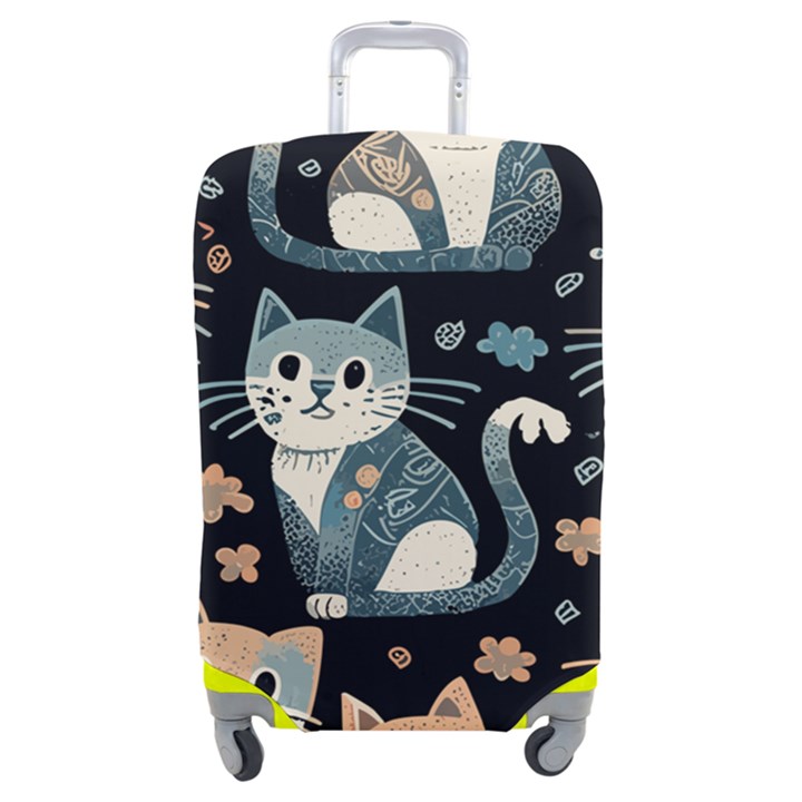 Cats pattern Luggage Cover (Medium)