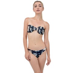 Cats Pattern Classic Bandeau Bikini Set by Valentinaart