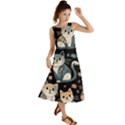 Cats pattern Summer Maxi Dress View1