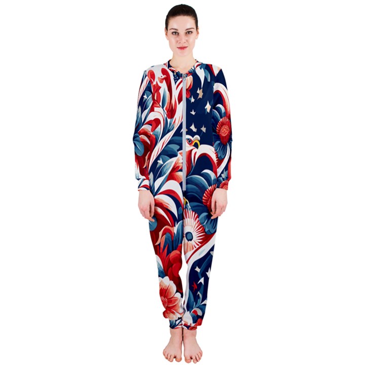 America pattern OnePiece Jumpsuit (Ladies)