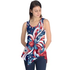 America Pattern Sleeveless Tunic by Valentinaart