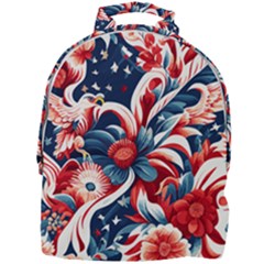 America Pattern Mini Full Print Backpack by Valentinaart