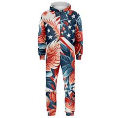 America pattern Hooded Jumpsuit (Men)