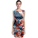 America pattern Classic Sleeveless Midi Dress View1