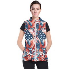 America pattern Women s Puffer Vest