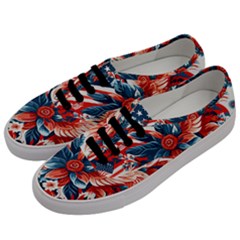 America Pattern Men s Classic Low Top Sneakers by Valentinaart