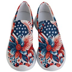 America Pattern Women s Lightweight Slip Ons by Valentinaart