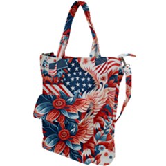 America pattern Shoulder Tote Bag