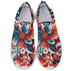 America Pattern Men s Slip On Sneakers by Valentinaart