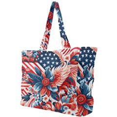 America pattern Simple Shoulder Bag