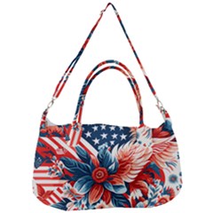 America pattern Removable Strap Handbag