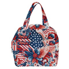 America pattern Boxy Hand Bag