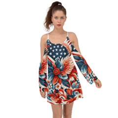 America pattern Boho Dress