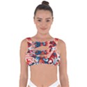 America pattern Bandaged Up Bikini Top View1