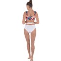 America pattern Bandaged Up Bikini Top View2