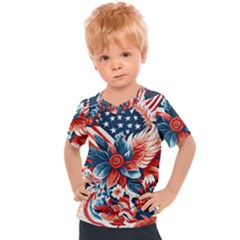 America pattern Kids  Sports T-Shirt