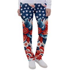 America pattern Women s Casual Pants