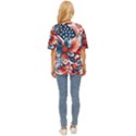 America pattern Oversized Basic T-Shirt View4