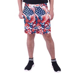 America Pattern Men s Pocket Shorts by Valentinaart