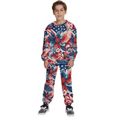 America pattern Kids  Sweatshirt set