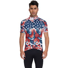 America pattern Men s Short Sleeve Cycling Jersey