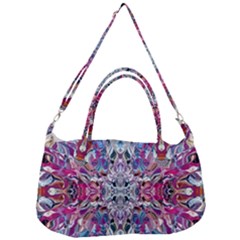 Ammonite Blend Smudge  Removable Strap Handbag by kaleidomarblingart