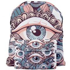 Eyes Pattern Giant Full Print Backpack by Valentinaart