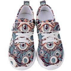 Eyes Pattern Women s Velcro Strap Shoes by Valentinaart